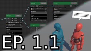 Unity Dialogue Editor Tutorial made with graph view Part 11  Editor and Graph view [upl. by Carr763]