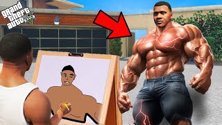 Franklin Using Magical Painting To Draw The Most Strongest Franklin  GTA 5 new [upl. by Revlis]