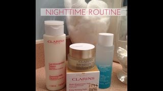 Clarins Skincare Part 1 Day amp Night Routine [upl. by Bernetta]