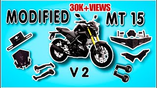 Best modification accessories for MT15 v2  Modified mt 15 in 2023  mt 15  mt15 best modified [upl. by Sadirah]