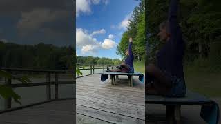 Memorcise Lifted ankle hurdle body stretch at ￼YouTube in CVNP… and don’t forget to dance❣️ [upl. by Toth]