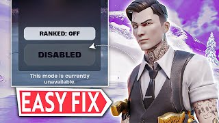 How to Fix Fortnite Matchmaking disabled quotThis mode is currently unavailablequot Xbox  Playstation 5 [upl. by Noelc897]