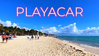 Beautiful Playacar Beach 🏖️ Mexico 🇲🇽 Riviera Maya Playa del Carmen [upl. by Yelram]