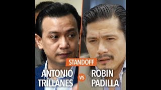 Standoff Antonio Trillanes vs Robin Padilla [upl. by Durman730]