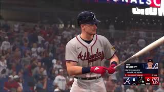 Atlanta Braves vs Washington Nationals Game 147162 MLB THE SHOW 24 [upl. by Ettenav]