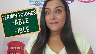 Aprende en Inglés Sufijos o Terminaciones able ible [upl. by Early410]