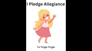 Tik Tok I pledge allegiance Girl Funny Girl tingle tingle America tiktokfunny best tiktok today [upl. by Attoynek235]