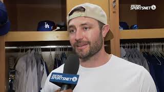 AJ Pollock and Alex Vesia Interviews  Dodgers Spring Training 2022 [upl. by Anegal725]