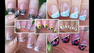 NAIL ART COMPILATION 5  French Manicure Designs  Life World Women [upl. by Hashimoto]