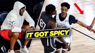 Kiyan Anthony amp Tahj Ariza CLASH At NBPA Top100 Camp  The Trash Talk Got Spicy [upl. by Dominic]