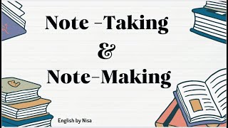 Note Making amp Note taking [upl. by Godfrey]