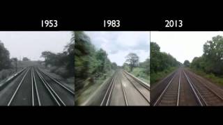 London to Brighton Train Journey 1953  2013 [upl. by Eissirhc]