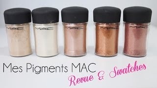 Mes Pigments MAC ★ Haul Revue amp Swatches ★ [upl. by Legna]