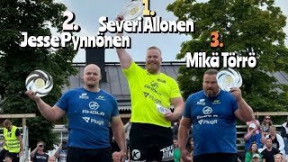 Suomen Vahvin MiesNainen kisat 2024 Severi Allonen voitti Mika Törrön ja Jesse Pynnösen [upl. by Pani]