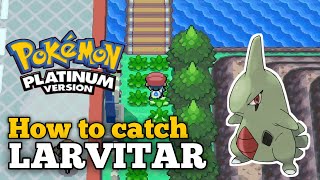 How to catch LARVITAR in Pokemon Platinum [upl. by Crofoot538]