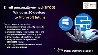 Different methods to enroll Windows 10 device to Microsoft Intune  Enroll Windows 10 in Intune [upl. by Lenette]