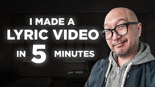 How to Make a LYRIC VIDEO in 5 Minutes [upl. by Nodroj494]