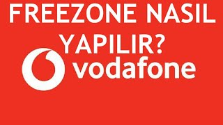 Vodafone Freezone Nasıl Yapılır Nasıl Geçilir [upl. by Angy111]