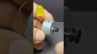 Generate Electricity Using Dc Electric Motor zaferyildiz shorts short viral led electronics [upl. by Llehsyar]