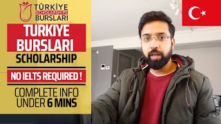 Turkiye Burslari Scholarship 2024 [upl. by Aihsekram]