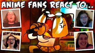 RAGING KARAOKE  Anime Fans React to Aggretsuko [upl. by Nangem]