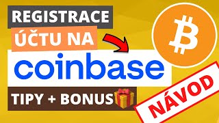 Registrace Coinbase účtu  rychlý návod a tipy BONUS 10💲 zdarma [upl. by Nelleus]