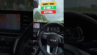 0100 kmph in New Kia Sonet 2024 Petrol ⛽️ shorts speed [upl. by Kempe]