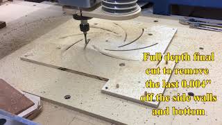 Cutting 16quot Longworth chuck discs  22718 [upl. by Nerraw]