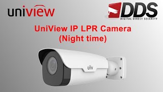 Uniview IP LPR Camera Night [upl. by Crooks]