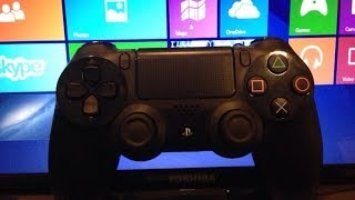 HowTo connect a PS4 controller to a Windows 8 PC wirelessly [upl. by Fern]