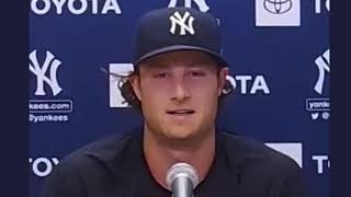 Gerrit Cole response when asked if he used Spider Tack  my reaction [upl. by Nolram71]