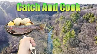 MN Trout Opener 2024  Fly rod Catch and Cook  Driftless Fly fishing [upl. by Aimahs]