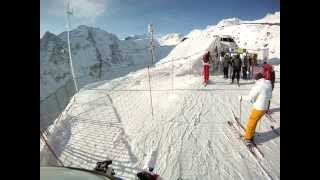 Sölden 2012  Abfahrt Piste 23  vom Giggijoch zu den Gletschern [upl. by Fleurette]