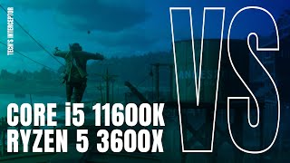 Intel Core i5 11600K vs AMD Ryzen 5 3600X  Intel Core i5 11600K benchmark [upl. by Vicky]