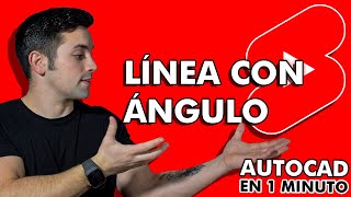 😎 Cómo HACER una LINEA con ÁNGULO en AutoCAD en MENOS de 1 MINUTO 🛑 NO PIERDAS TIEMPO [upl. by Martinsen228]