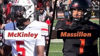 24’ FB Canton McKinley at Massillon Washington [upl. by Leontina]