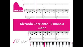 Riccardo Cocciante  A Mano a Mano per pianoforte 🎹 🎵 [upl. by Pollitt698]