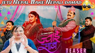 JAWAI SAAB  Nepali  Teaser Reaction  Jitu NepalNiti ShahBuddhi TamangHimesh Panta [upl. by Ahsiruam806]