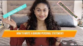 How To Write A Top University Personal Statement [upl. by Rheingold605]