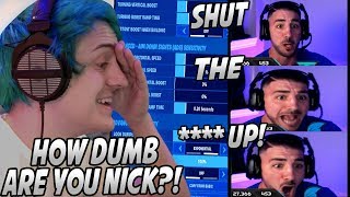 Ninja amp NickMercs Get Into An INTENSE FIGHT Over quotAim Assistquot In Fortnite NINJASHYPER Is BACK [upl. by Inaliak494]