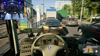 Scania Citywide LF 18M 4D  Line 100 Tour 13  The Bus  Logitech G29 Gameplay [upl. by Ojyram]