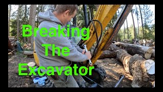 Breaking the excavator and then some sawmilling [upl. by Kirwin153]