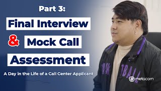 Call Center Actual Application  Mock Call  Final Interview  Kuya Reneboy in Metacom Part 3 [upl. by Jaf]