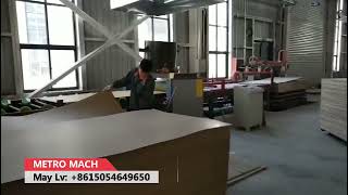 Woodworking Automatic Wood Veneer Glue Spreader Machine Line with auto vacuum adsorption infeeding [upl. by Konrad]