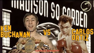 Ken Buchanan vs Carlos Ortiz ITV 1972 1080p 60fps [upl. by Ayikur698]