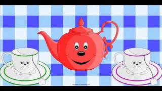 Im a little teapot short and stout nursery rhyme children will enjoy singing along with Lyrics new [upl. by Beilul781]