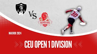 Quijotes VS Diskolaris CEU Open 1ª División  Madrid 2024 [upl. by Gnidleif]