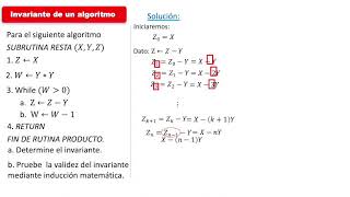 Invariante de un algoritmo 04 [upl. by Annait]