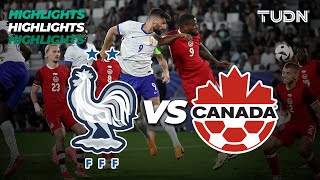 HIGHLIGHTS  Francia vs Canadá  Amistoso UEFA Internacional  TUDN [upl. by Odnalro]