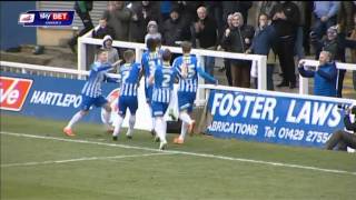 Hartlepool 10 Mansfield Sky Bet League 2  Season 201415 [upl. by Jonell]